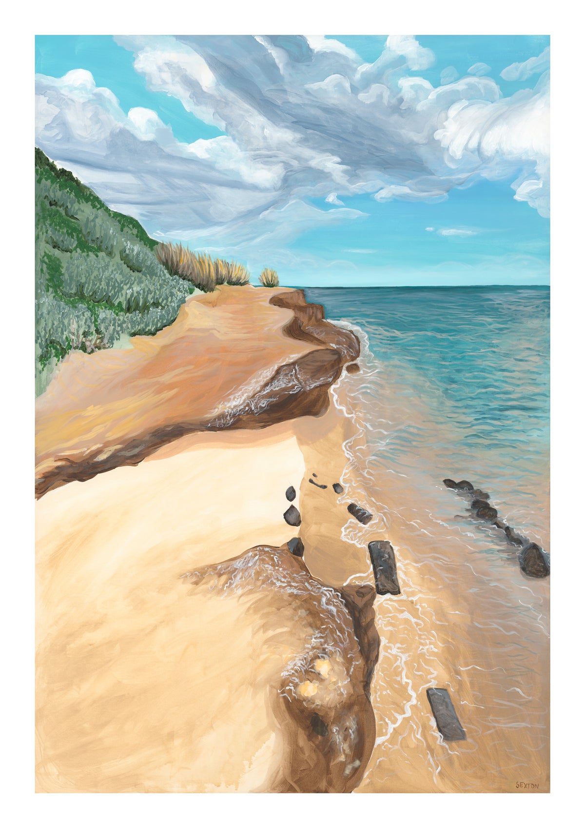 Sandy - Sandringham Foreshore Print